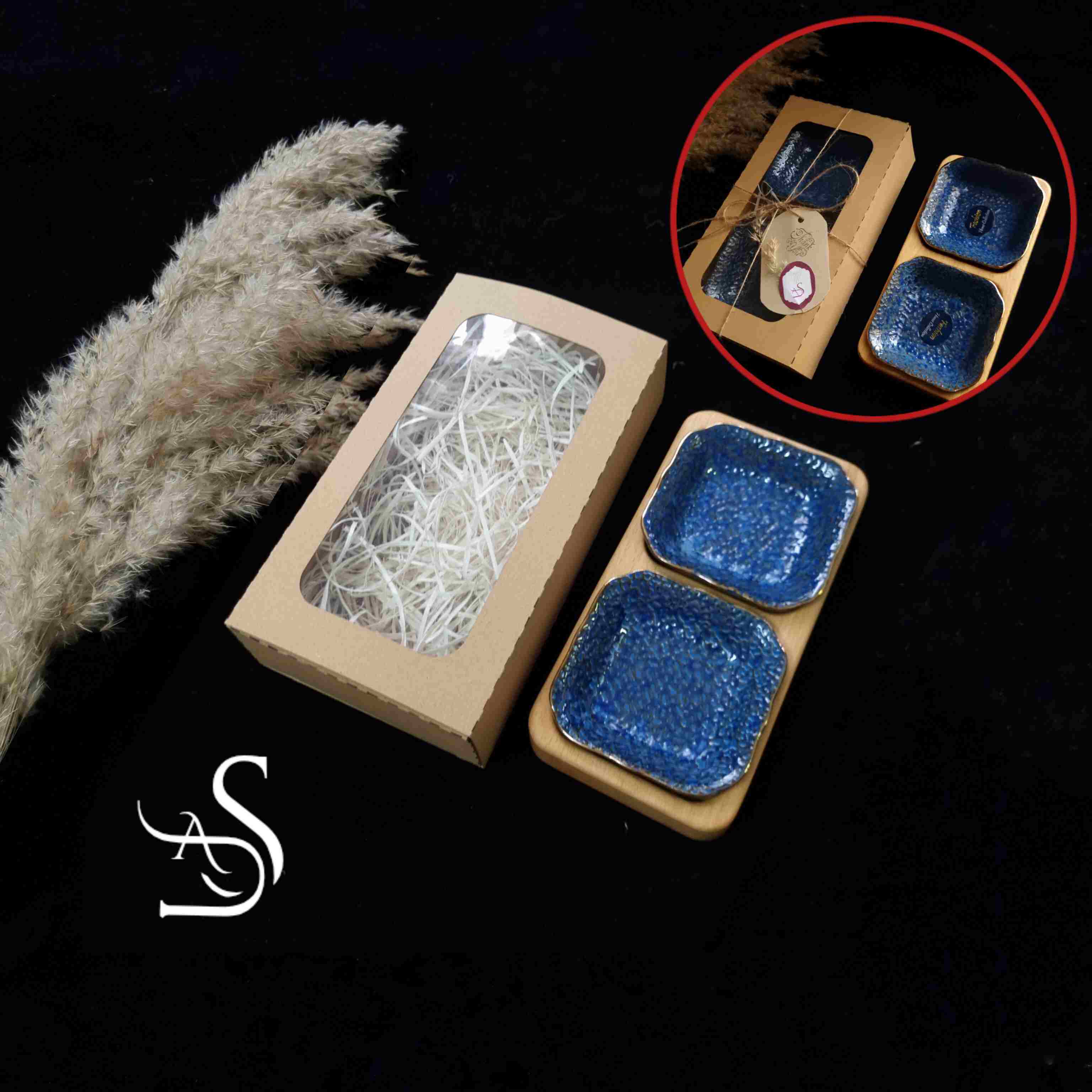 پک هدیه چوب و سرامیک