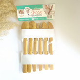 ست ۶ عددی قاشق چنگال کارد بامبو