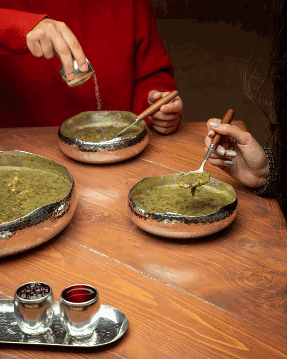ظرف پذیرایی مسی درسا لب دالبر 2118 مسینو