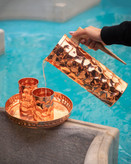 پارچ خطدار مشکی مسی