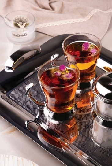 سینی مستطیل شطرنجی مدل هلالی