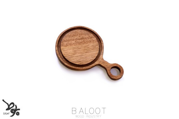 زیر لیوانی دسته دار گرد