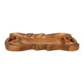 سینی چوبی تزئینی دفرمه مستطیل 39*24 کد 4730