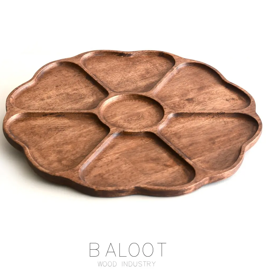 اردورچوبی 7 خانه طرح گل کد 4560