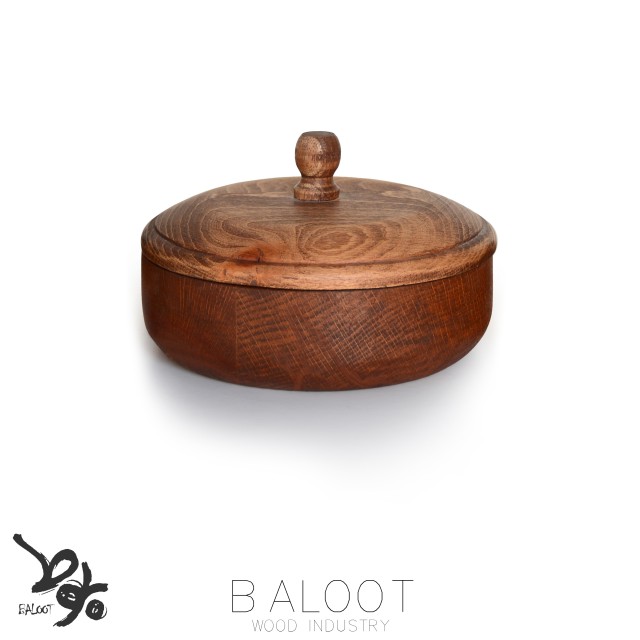 قندان چوبی گرد