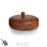 قندان چوبی گرد
