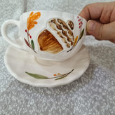 ست فنجان زیره سرامیکی